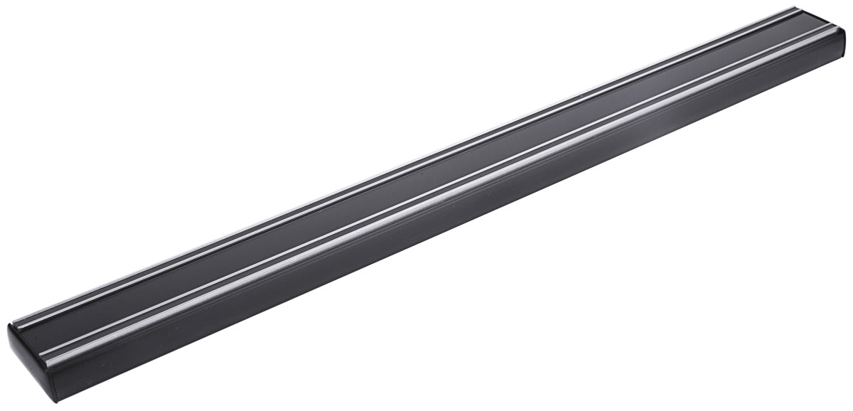Schwarze magnetische Messerleiste.