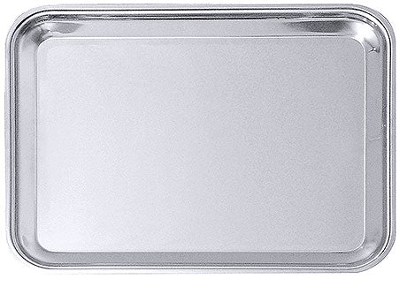 Metalltablett für Gastronomiebedarf.