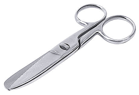 Metallschere mit abgerundeten Spitzen.