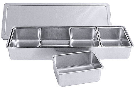 Edelstahl-Gastronomiebehälter mit Deckel