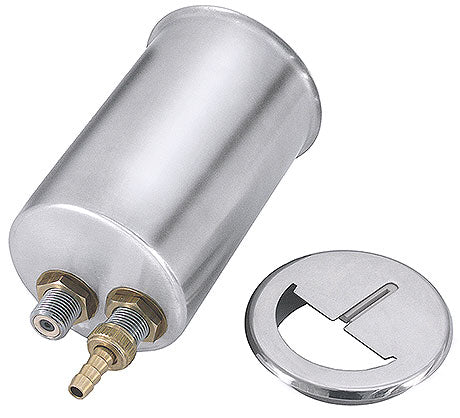 Edelstahl-Behälter mit Anschlüssen, Deckel.