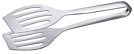 Zwei Edelstahl-Küchenspatel übereinander.