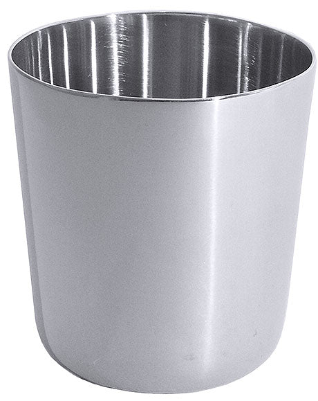 Edelstahlbecher für Gastronomiebedarf.