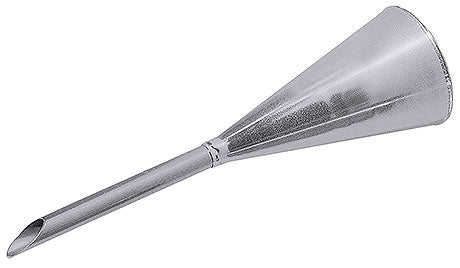 Metalltrichter für Gastronomiebedarf.