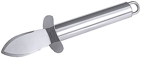 Edelstahl-Gemüsemesser mit Schutzgriff.