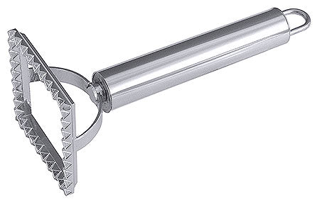 Metallischer Fleischklopfer mit Griff.