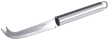 Käsemesser mit Edelstahlgriff.