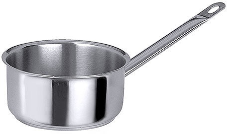 Edelstahl-Stielkasserolle für Gastronomie.