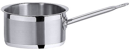 Edelstahl-Stielkasserolle für Gastronomie.