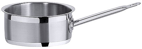 Edelstahl-Stielkasserolle für Gastronomie.
