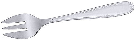 Silberne Gabel mit drei Zinken.