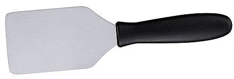 Küchenspatel mit schwarzem Griff.