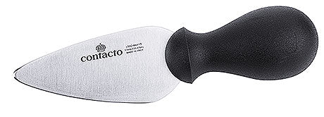 Käsemesser mit schwarzem Griff.