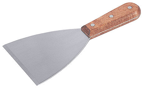 Metallspachtel mit Holzgriff.