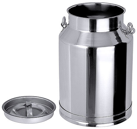 Edelstahl-Milchkanne mit Deckel