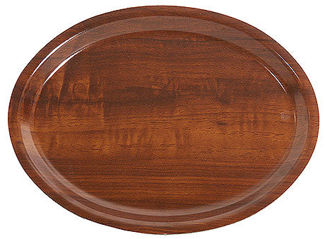 Holztablett, oval, braun, Gastronomie.