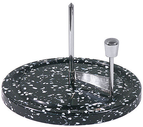 Küchenrollenhalter aus Metall, schwarz.
