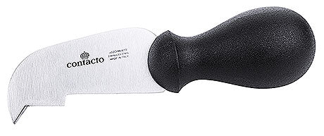 Käsemesser mit schwarzem Griff.