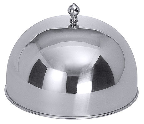 Silberne Speiseglocke für Gastronomie.