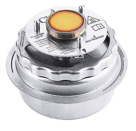 Runder Brenner mit Sicherheitsmerkmalen.