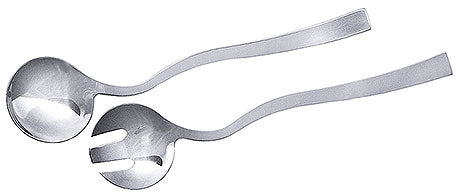 Zwei silberne Servierlöffel.