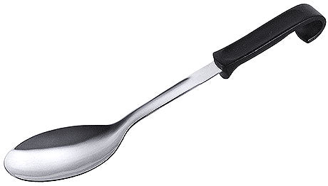 Löffel mit schwarzem Griff.