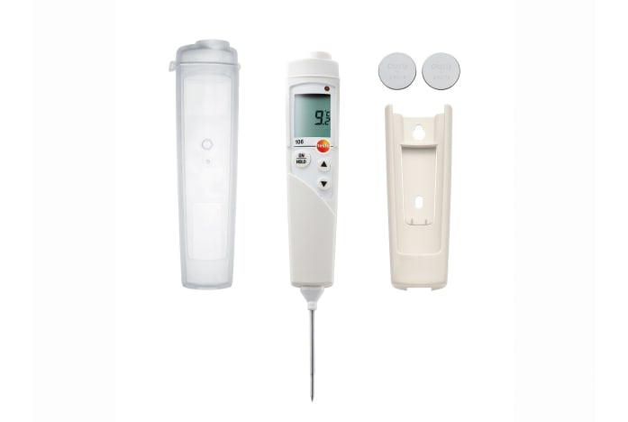 Digitales Küchenthermometer mit Zubehör.