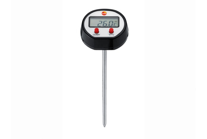 Digitales Küchenthermometer mit Temperaturanzeige.