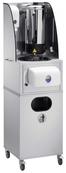 Gastronomie-Maschine mit Abfallbehälter.