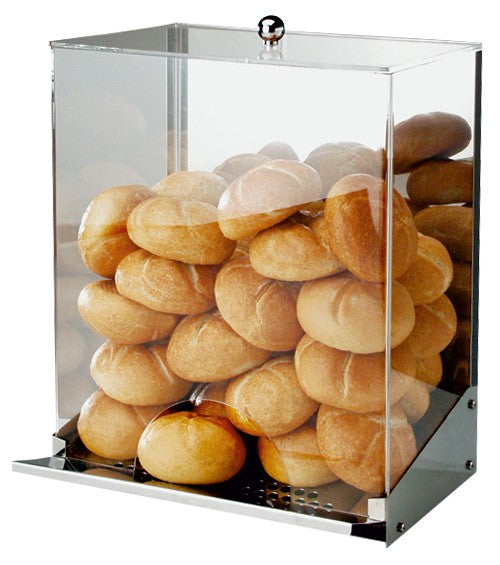 Brötchen in einem Glasbehälter.
