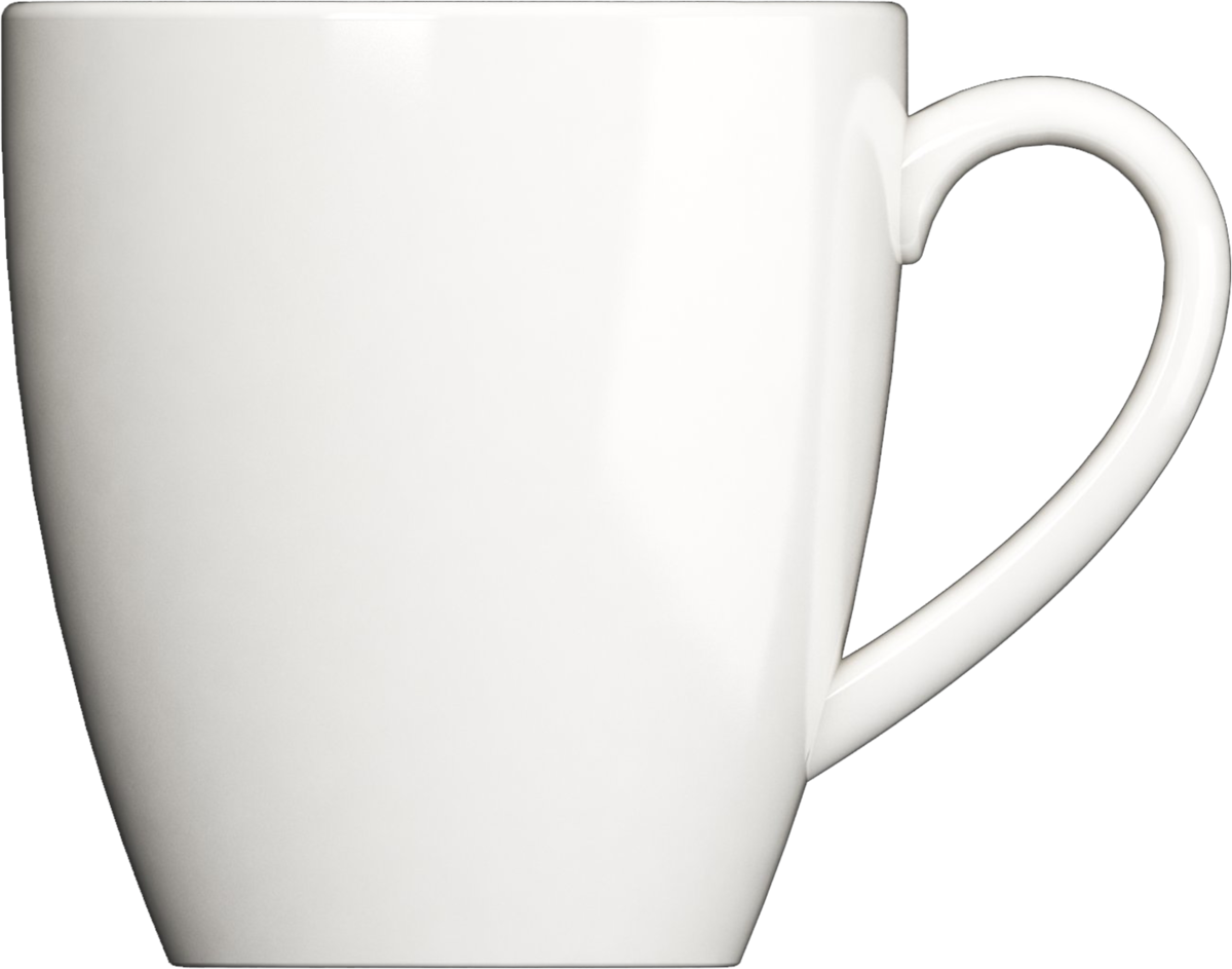 Weiße Kaffeetasse, Nahaufnahme, B2B Gastronomie