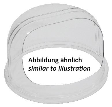 Transparente Abdeckung für Speisen.