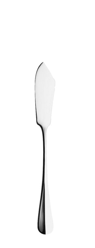 Buttermesser aus Edelstahl, isoliert.