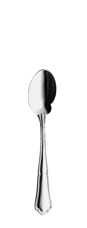 Silberlöffel mit schwarzem Stoff