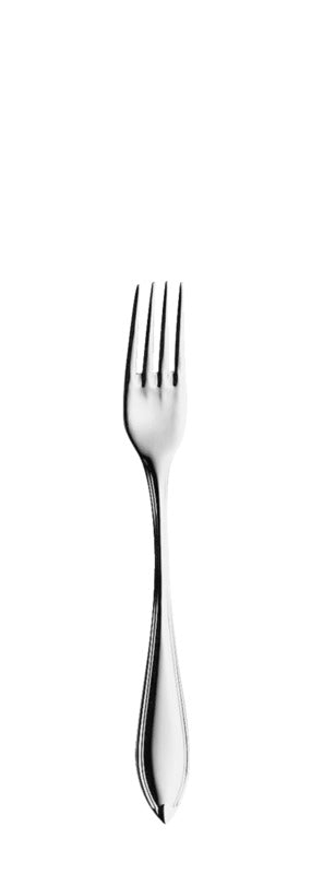 Edelstahlgabel für Gastronomiebedarf.