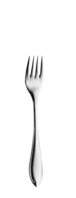 Edelstahlgabel für Gastronomiebedarf.