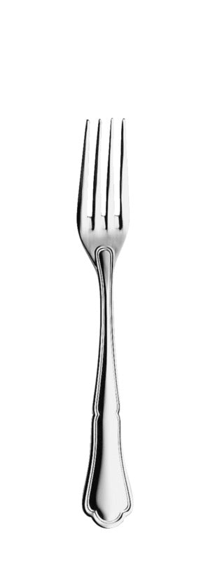 Edelstahlgabel für Gastronomiebedarf.