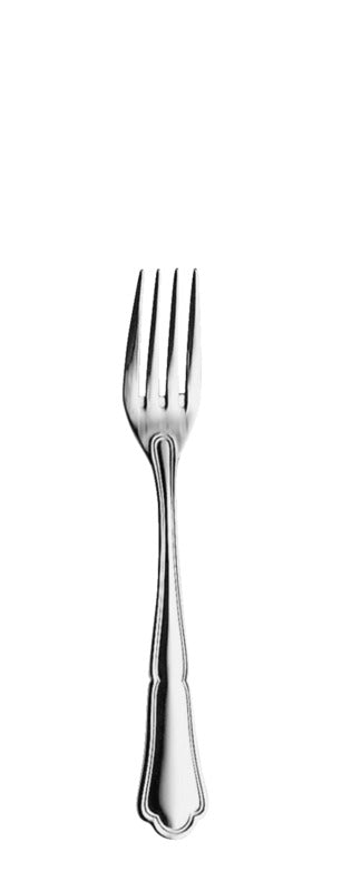 Edelstahlgabel für Gastronomiebedarf.
