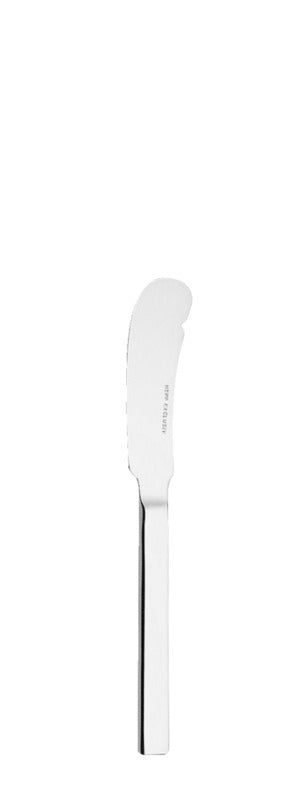 Buttermesser aus Edelstahl, schlichtes Design.