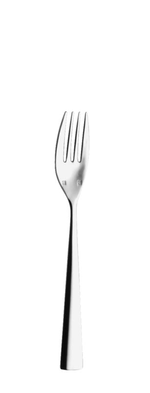 Edelstahlgabel für Gastronomiebedarf.