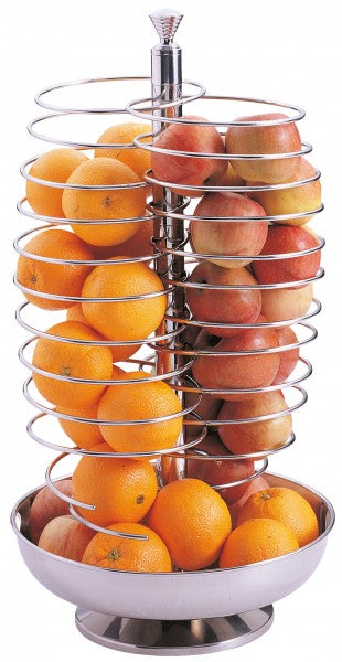 Obstkorb mit Äpfeln und Orangen.
