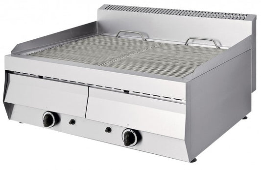 Gastronomie-Grillgerät aus Edelstahl.