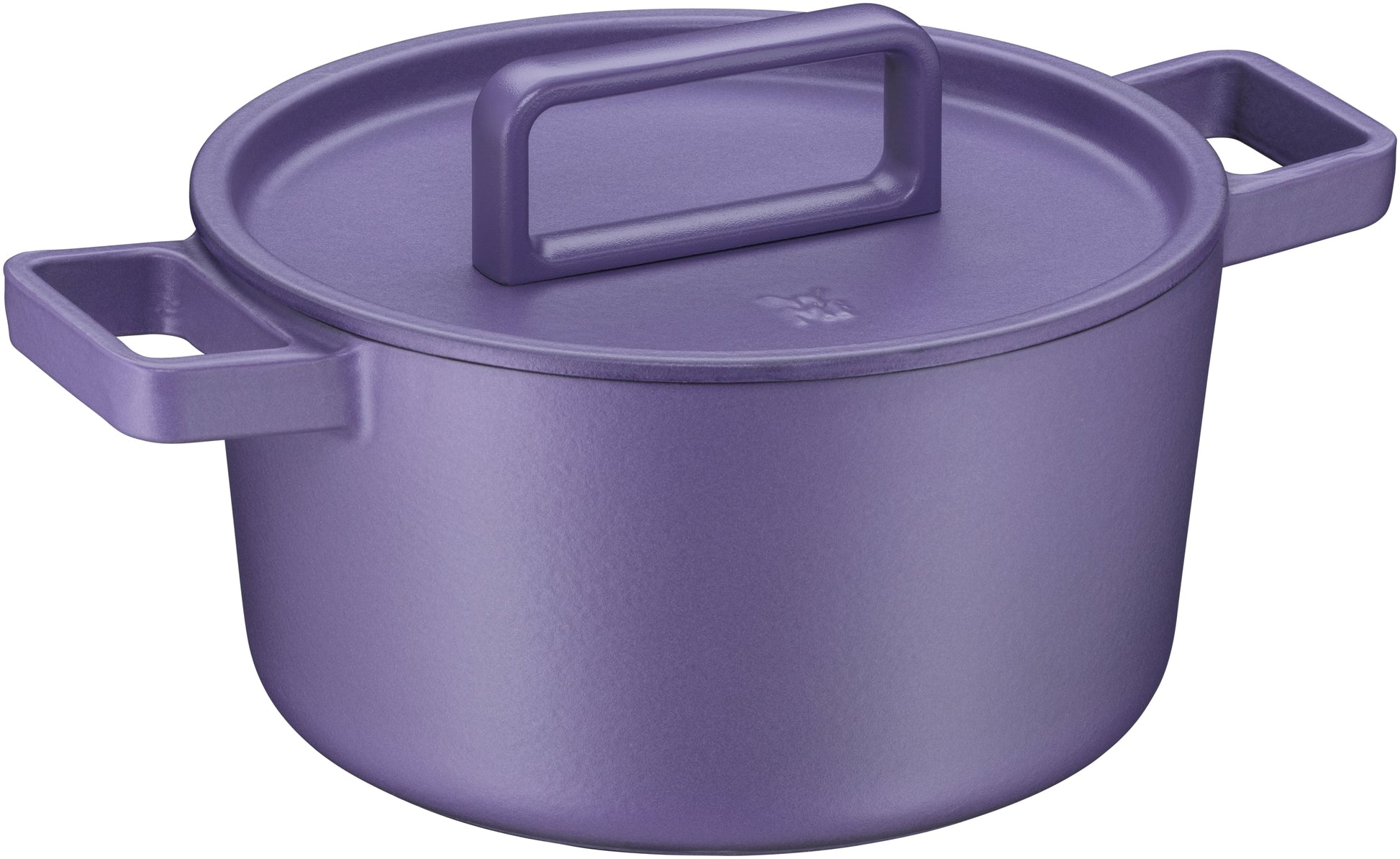 Blaue Kochschüssel mit Deckel