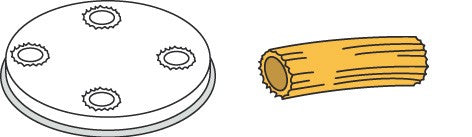 Gastronomie: Pasta und Teller-Design.
