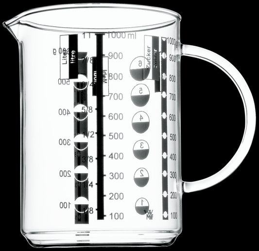 Messbecher mit Messmarkierungen