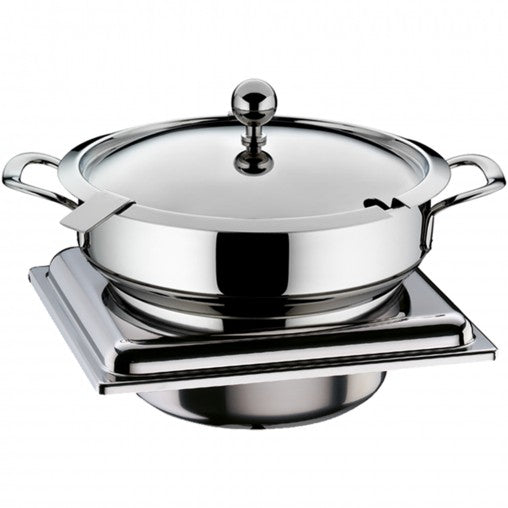 Chafing Dish aus Edelstahl.