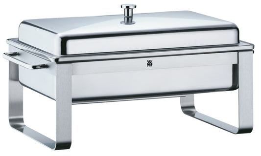 Chafing Dish aus Edelstahl.