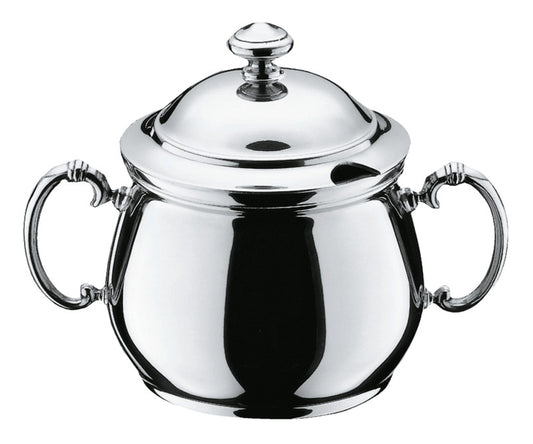 Elegante silberne Zuckerdose.