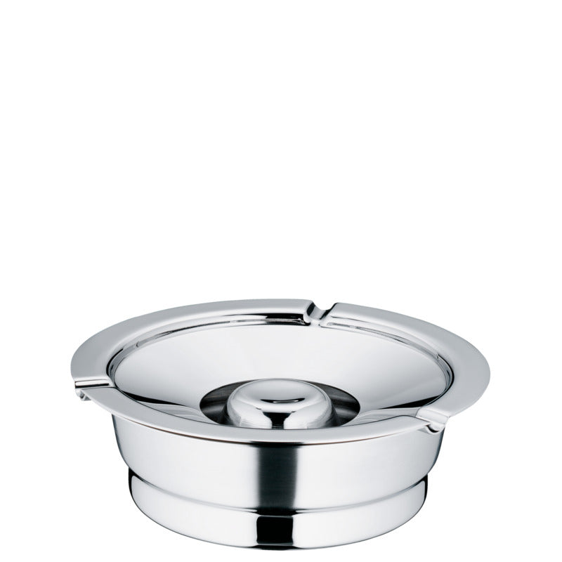 Edelstahl-Aschenbecher für Gastronomie.