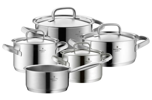 Edelstahl-Töpfe für Gastronomie.